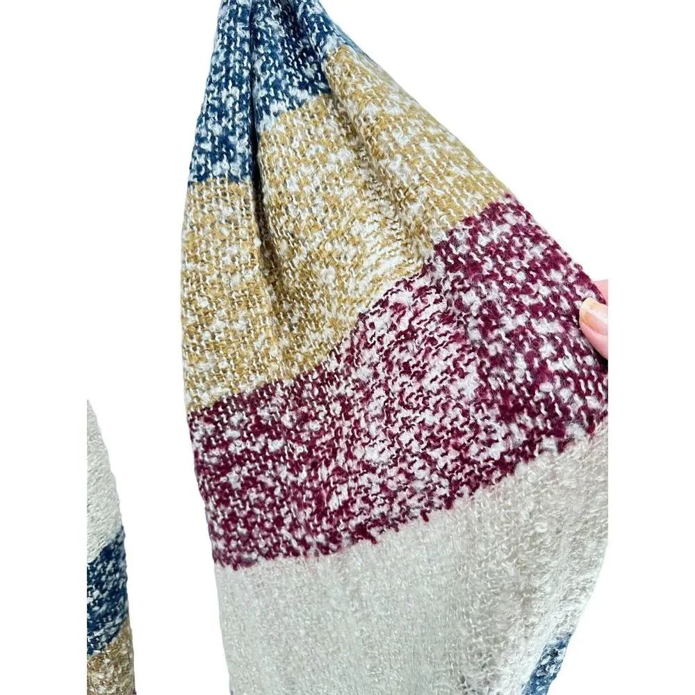Mudd One Size NWT Unisex Loose Weave Infinity Scarf‎ Blue, Beige, Purple